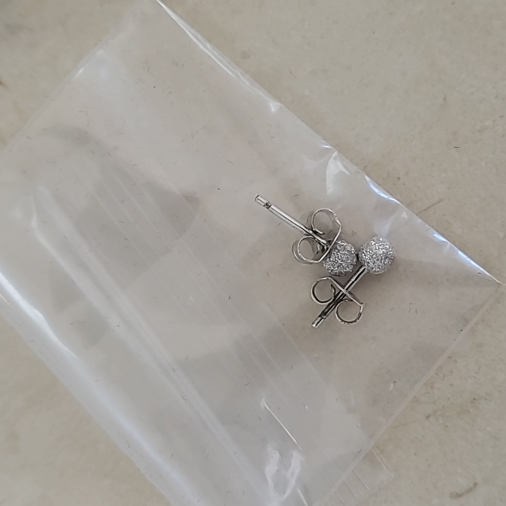 silver earrings